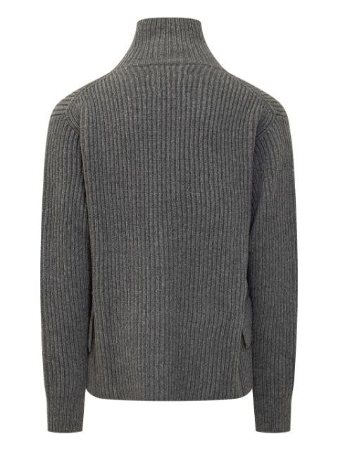 zip-up cardigan by JIL SANDER