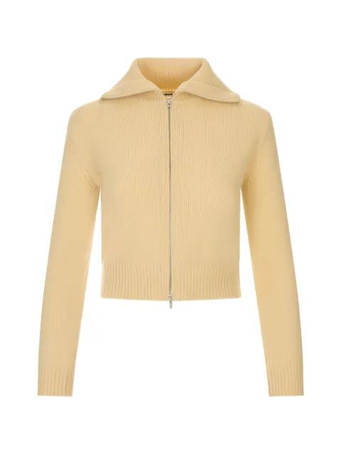 zip-up cardigan by JIL SANDER
