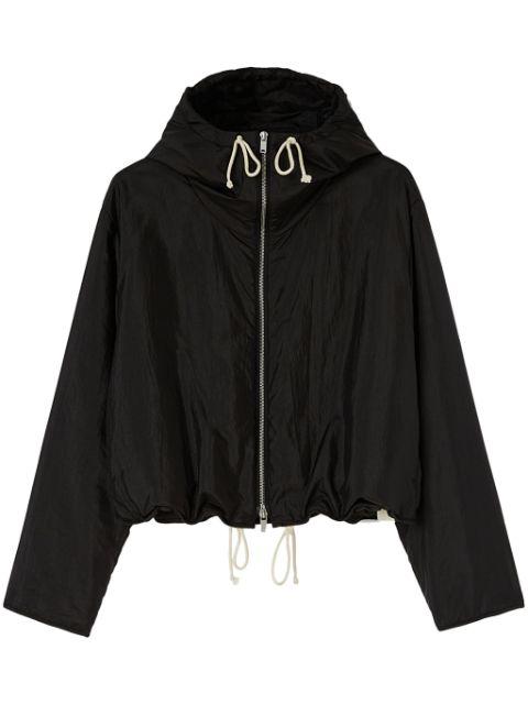 zip-up hoodied jacket by JIL SANDER