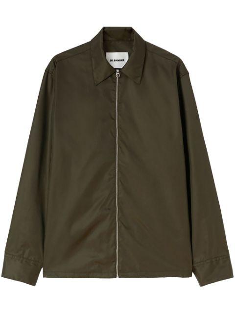 zip-up shirt jacket by JIL SANDER