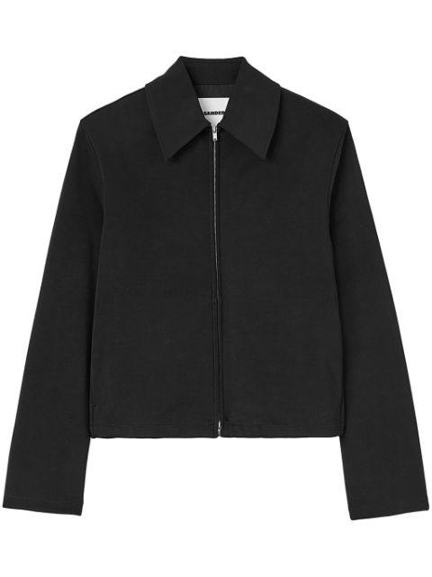 zip-up shirt jacket by JIL SANDER