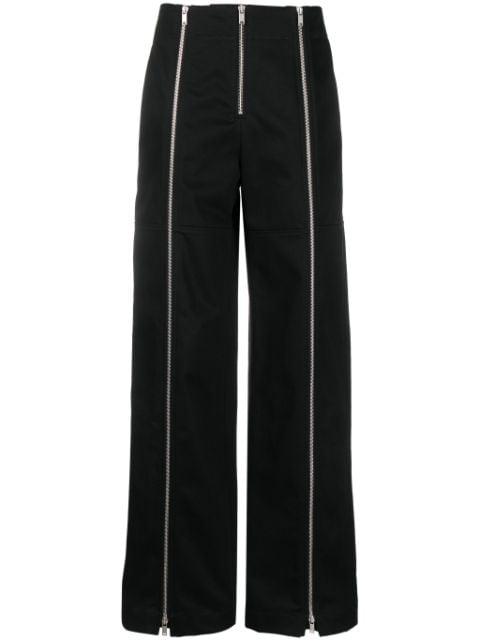zip-up wide-leg trousers by JIL SANDER