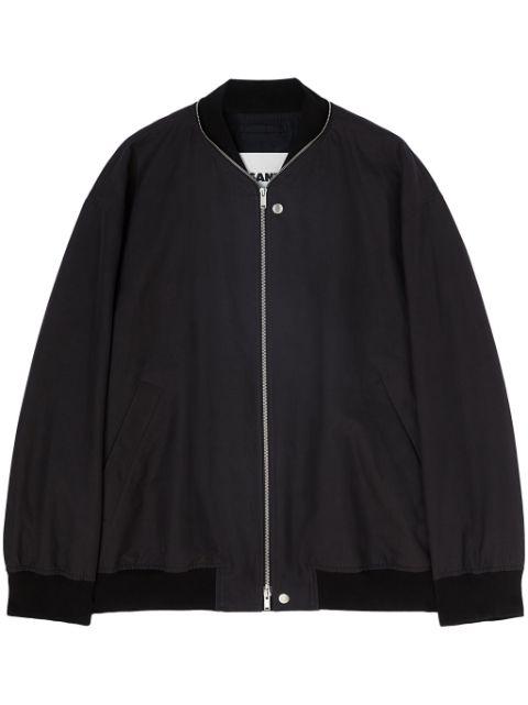 zipped bomber jacket by JIL SANDER