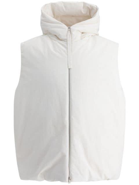 zipped gilet by JIL SANDER