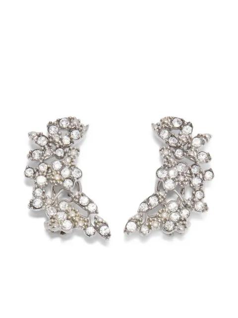 zirconia-embellished earrings by JIL SANDER