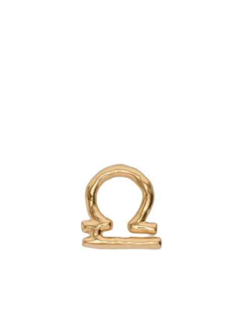 zodiac-sign engraved earring by JIL SANDER