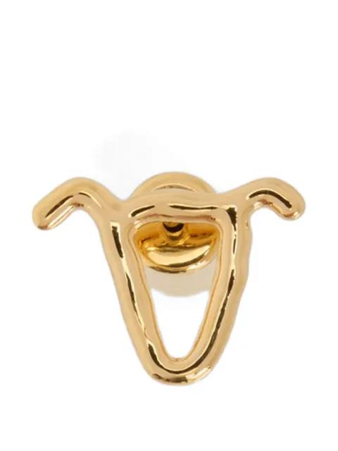 zodiac sign logo earring by JIL SANDER