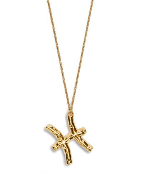 zodiac-sign pendant necklace by JIL SANDER
