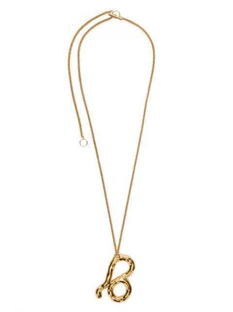 zodiac-sign pendant necklace by JIL SANDER