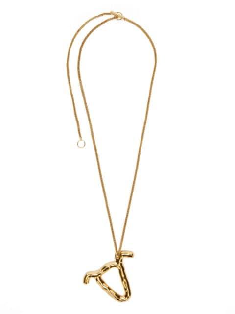 zodiac-sign pendant necklace by JIL SANDER