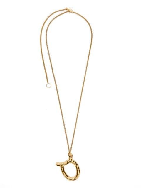 zodiac-sign pendant necklace by JIL SANDER