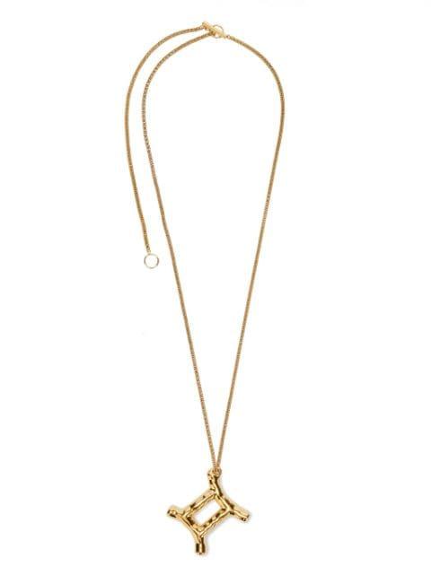 zodiac-sign pendant necklace by JIL SANDER