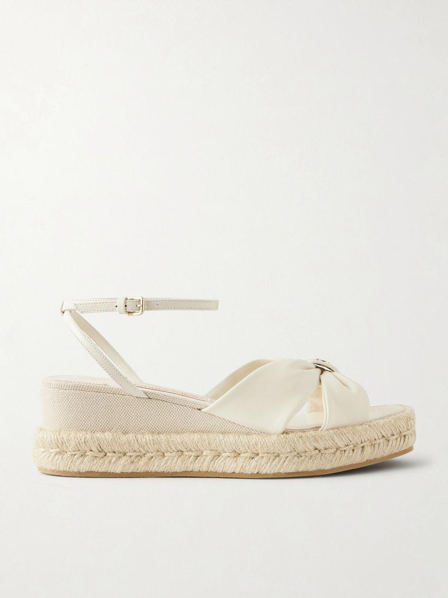 Aella 60 leather wedge sandals by JIMMY CHOO