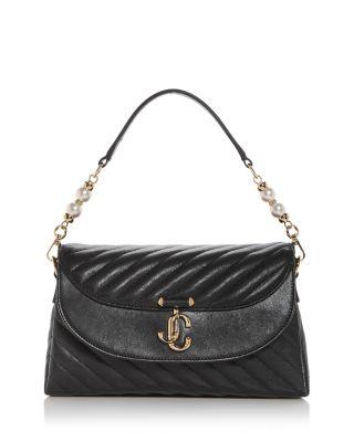 Avenue Curve Leather Top Handle Bag by JIMMY CHOO