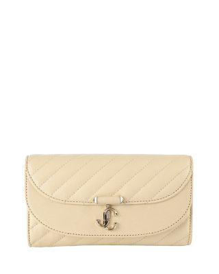 Avenue Curve Leather Wallet on Chain by JIMMY CHOO