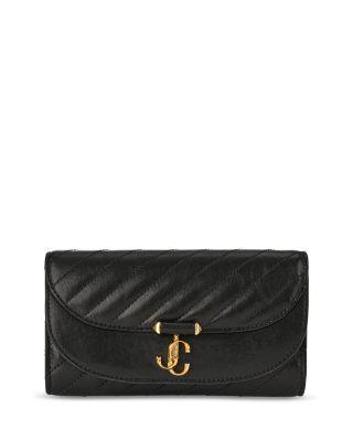 Avenue Curve Leather Wallet on Chain by JIMMY CHOO