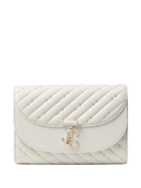 Avenue Curve quilted-leather clutch bag by JIMMY CHOO