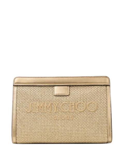 Avenue logo clutch bag by JIMMY CHOO
