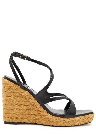 Ayla 110 leather espadrille wedge sandals by JIMMY CHOO