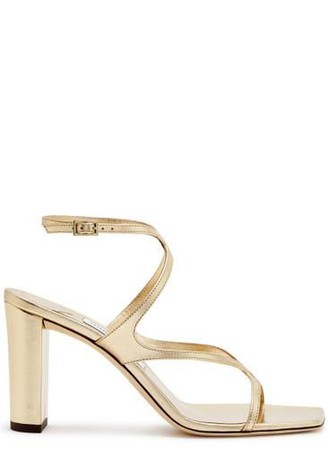 Azie 95 metallic leather sandals by JIMMY CHOO