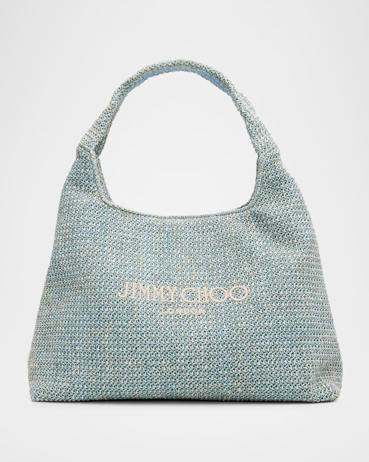 Beach Diamond Raffia Hobo Bag by JIMMY CHOO