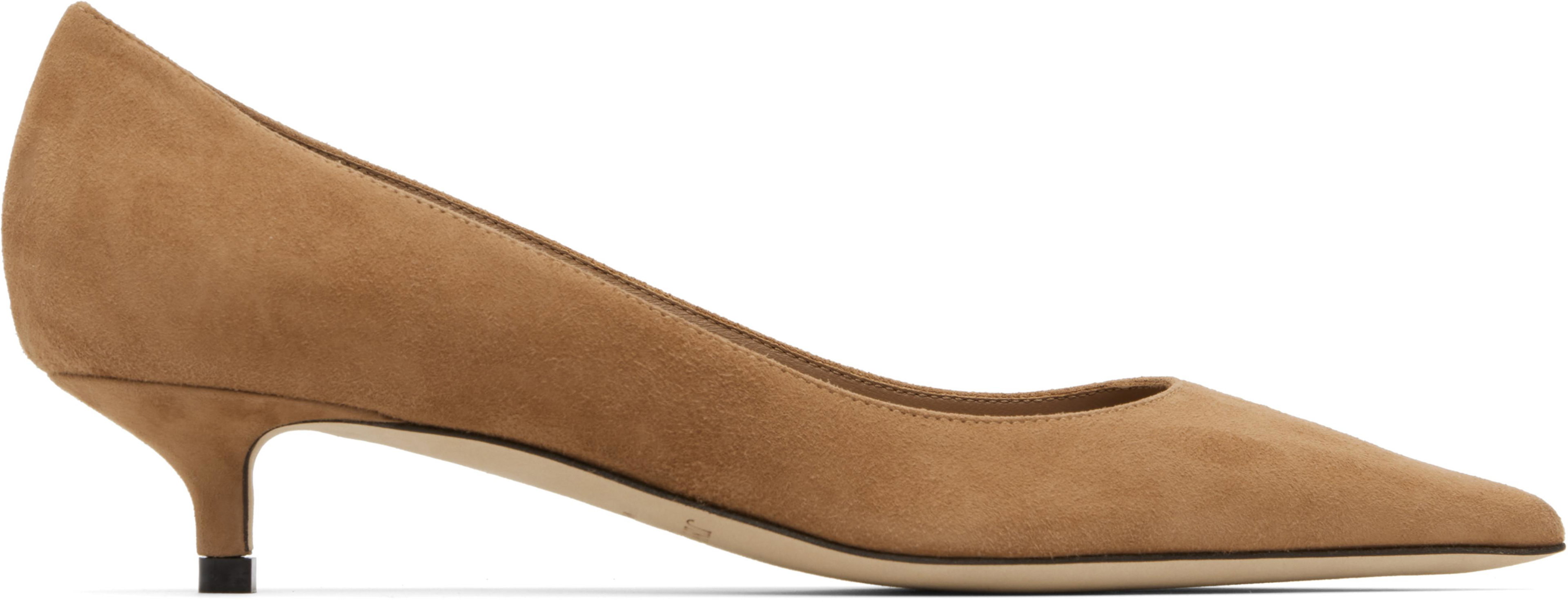 Beige Amelia Heels by JIMMY CHOO