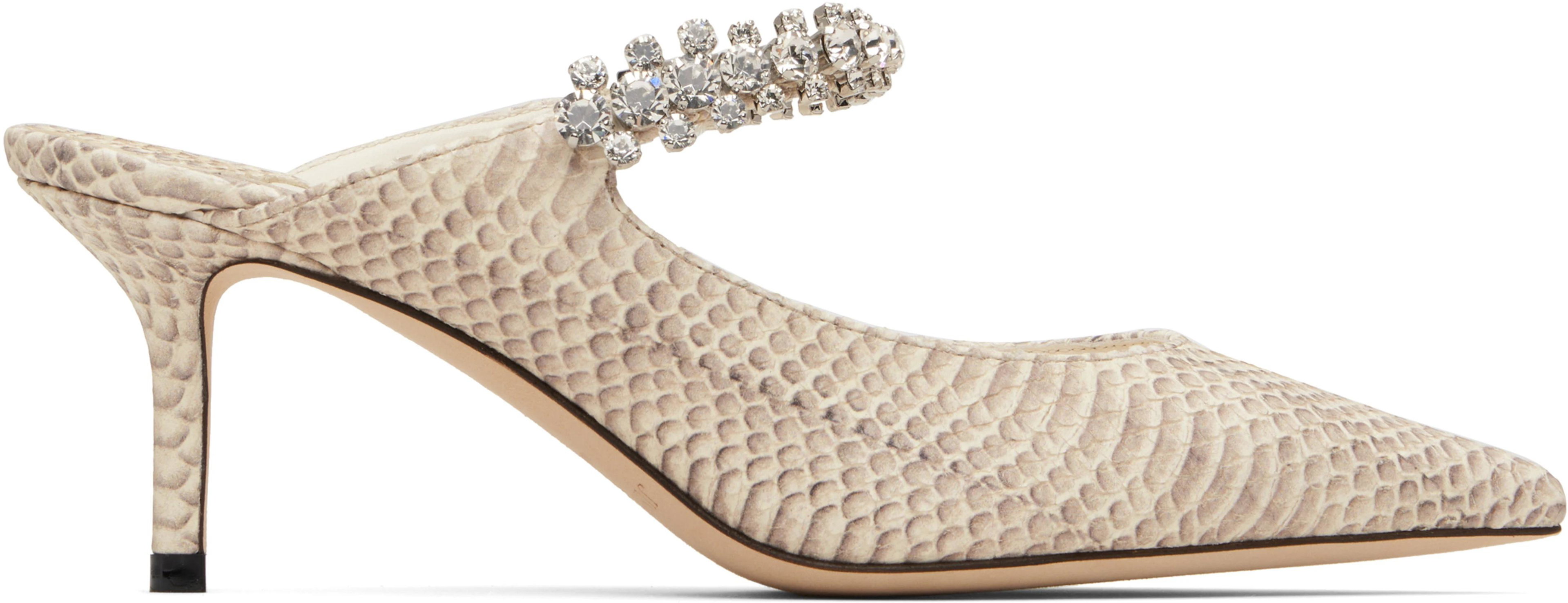 Beige Bing 65 Heels by JIMMY CHOO