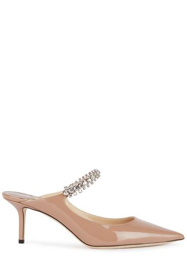 Bing 65 embellished leather mules by JIMMY CHOO