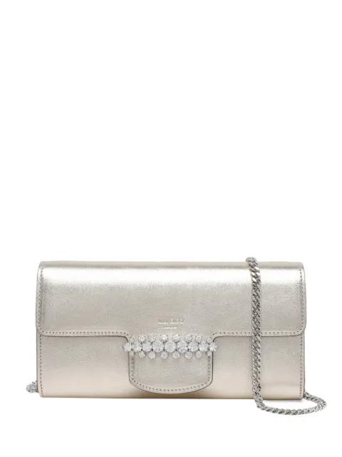 Bing crystal-embellished chain wallet by JIMMY CHOO