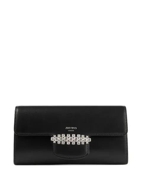 Bing crystal-embellished wallet chain by JIMMY CHOO