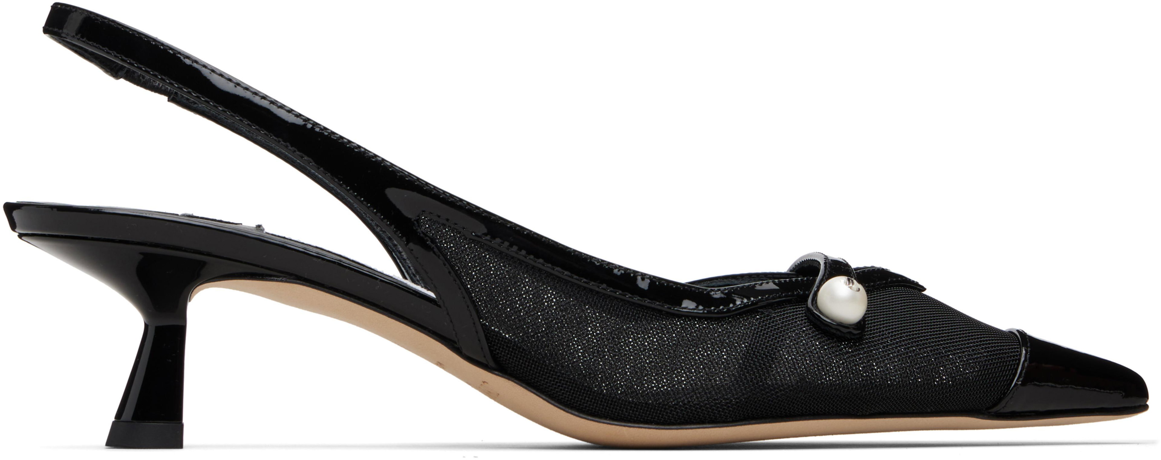 Black Amita 45 Heels by JIMMY CHOO