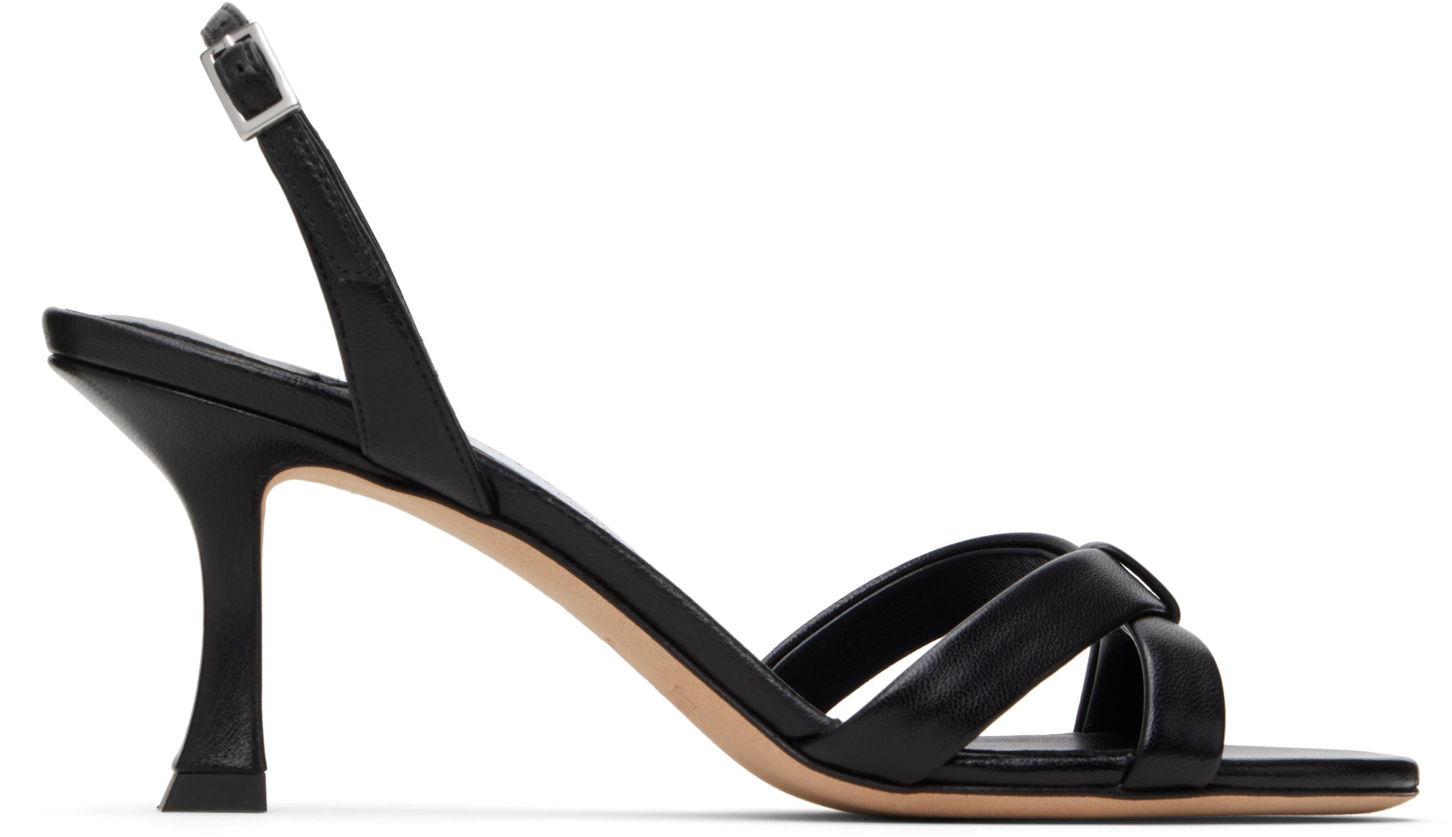 Black Elsy 70 Heeled Sandals by JIMMY CHOO