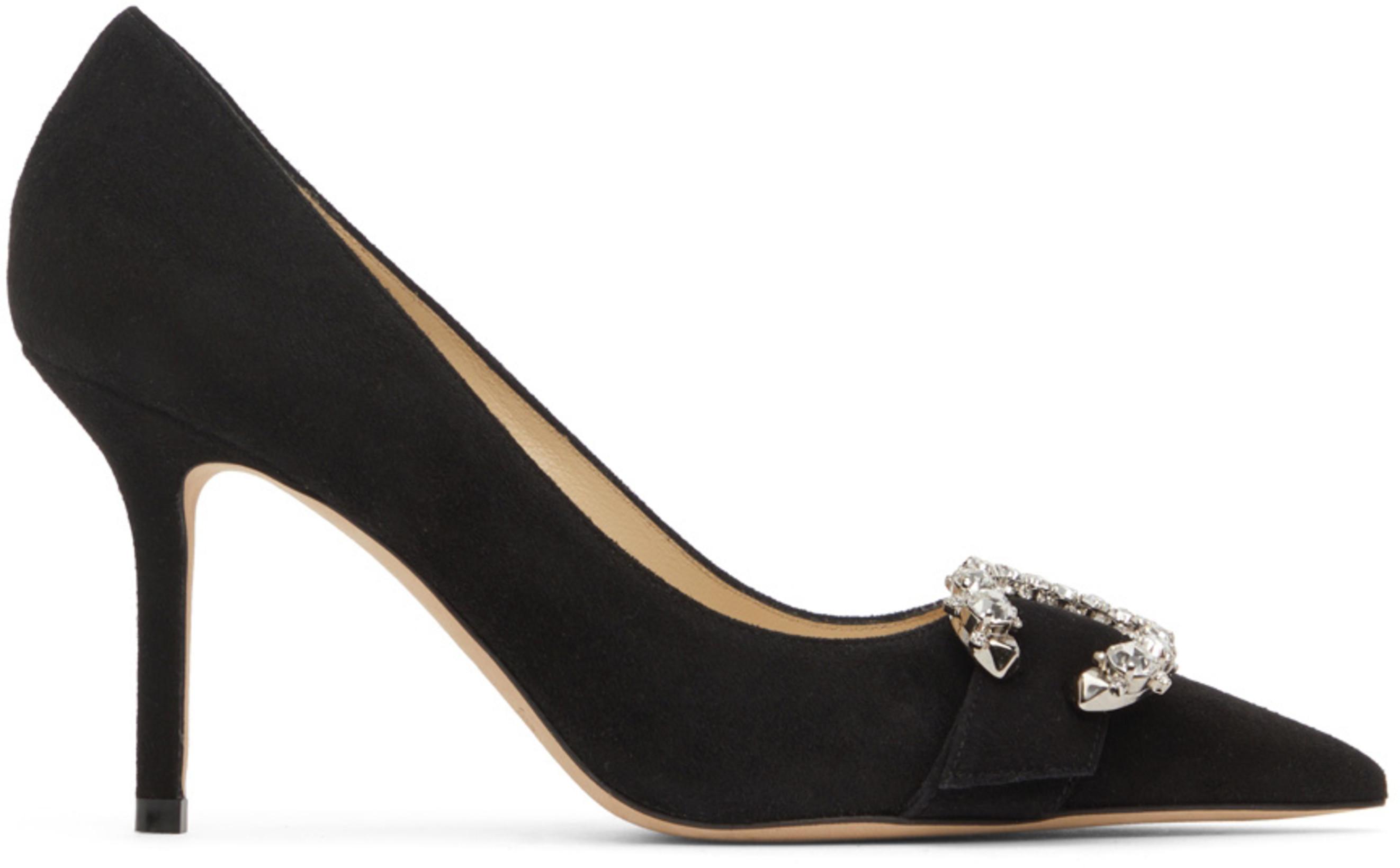 Black Saresa 85 Heels by JIMMY CHOO