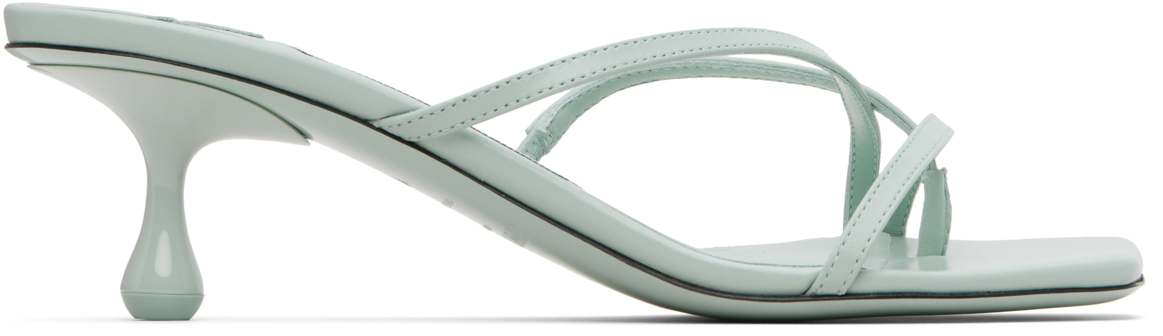 Blue Etana 50 Heeled Sandals by JIMMY CHOO