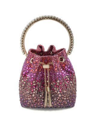 Bon Bon Crystal Degrade Top Handle Bucket Bag by JIMMY CHOO