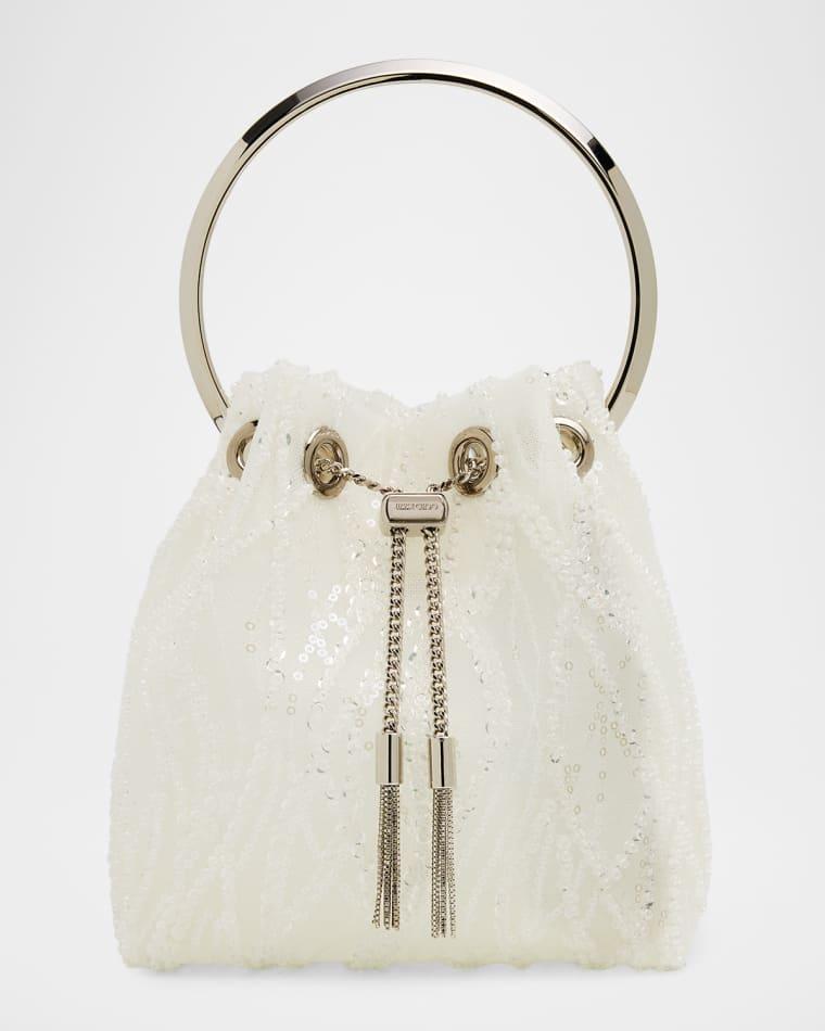 Bon Bon Sequined Mesh Top-Handle Bag by JIMMY CHOO