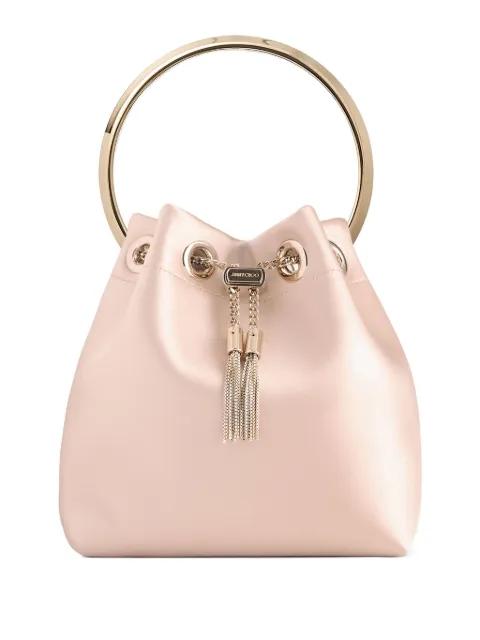 Bon Bon circular-handle bucket bag by JIMMY CHOO