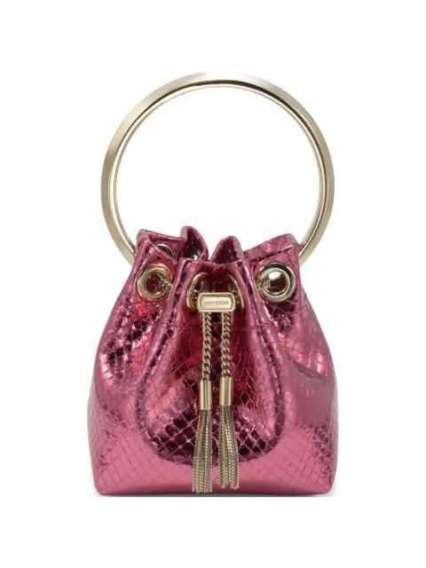 Bon Bon metallic bucket bag by JIMMY CHOO