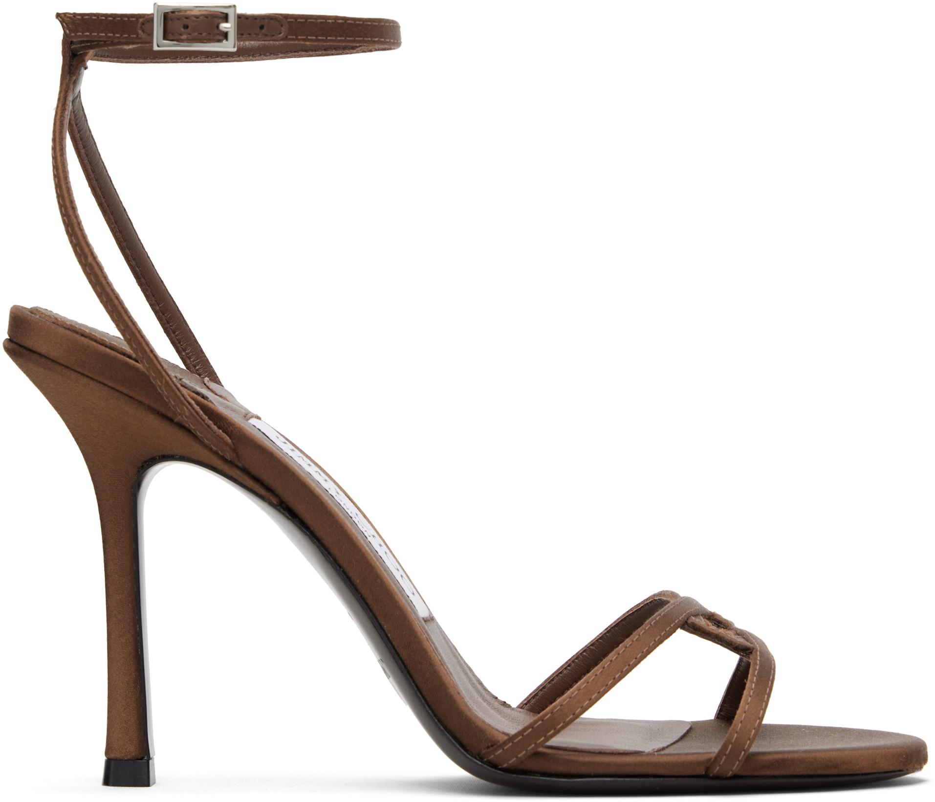 Brown 1998 Leo 100 Heeled Sandals by JIMMY CHOO