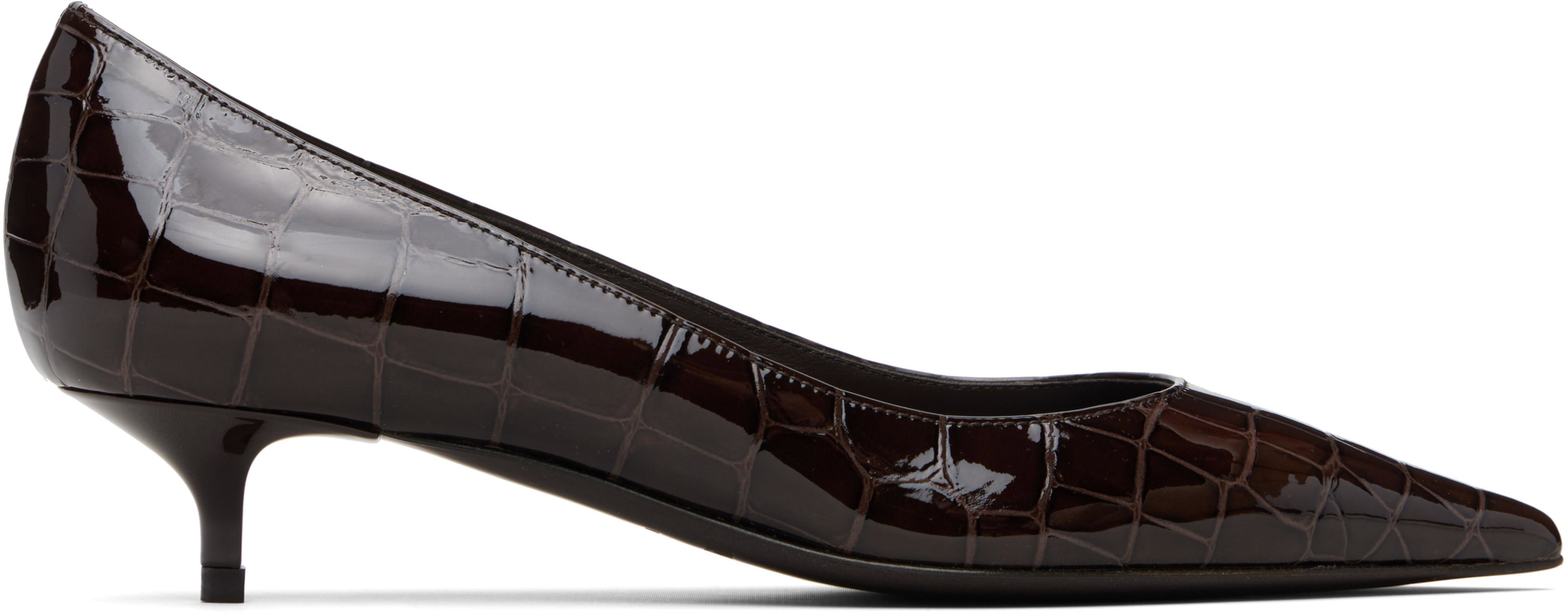 Brown Amelia Heels by JIMMY CHOO