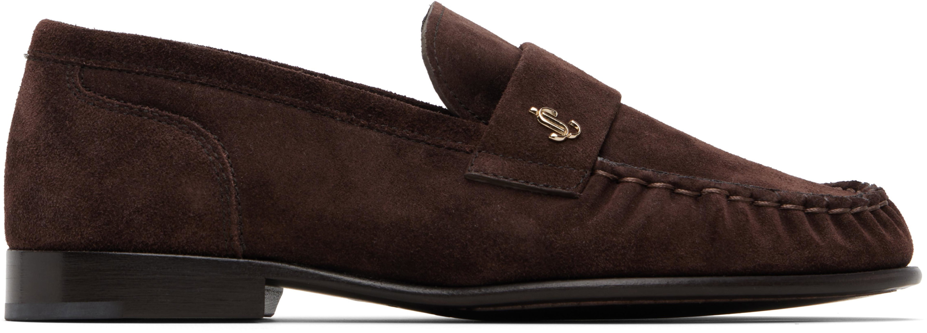 Brown Ellis Loafers by JIMMY CHOO
