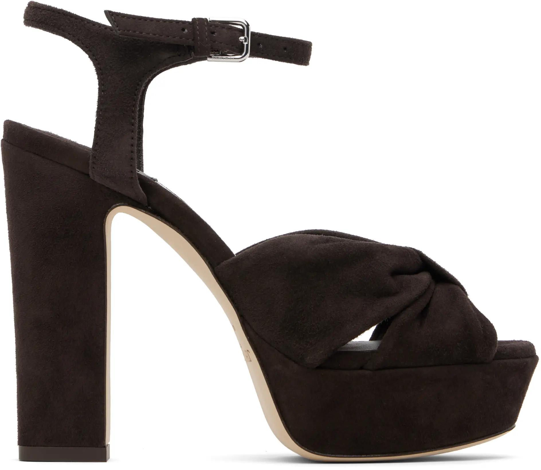 Brown Heloise 120 Heeled Sandals by JIMMY CHOO