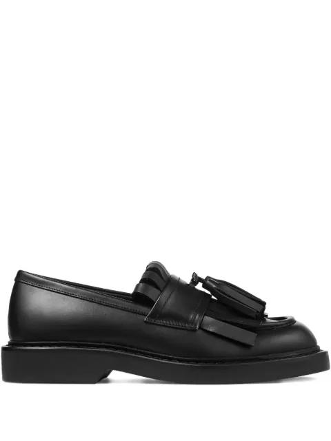 Buff fringe loafers by JIMMY CHOO