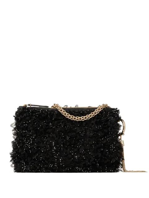 Callie crystal floral clutch bag by JIMMY CHOO