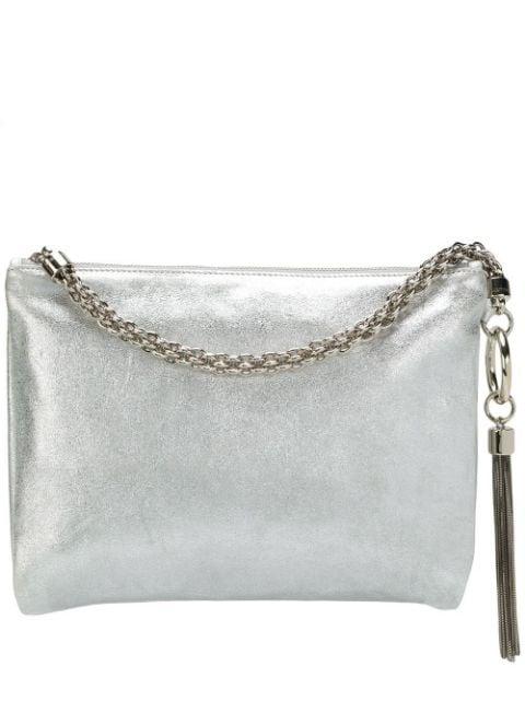 Callie metallic clutch bag by JIMMY CHOO