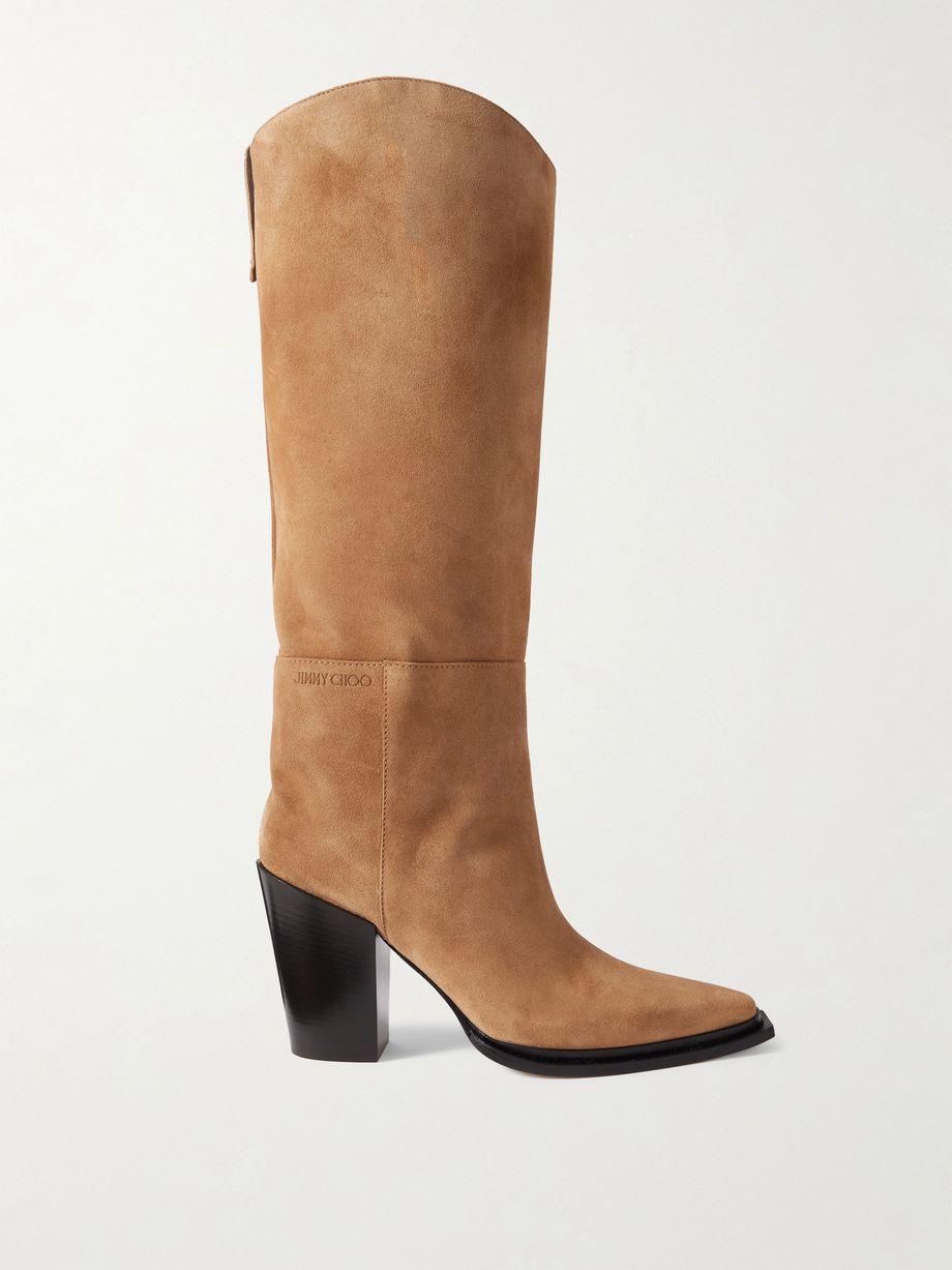 Cece 80 suede knee boots by JIMMY CHOO