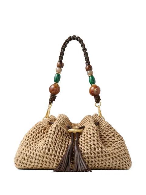 Cinch beaded shoulder bag by JIMMY CHOO