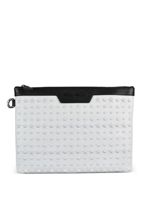 Derek star-studded clutch bag by JIMMY CHOO