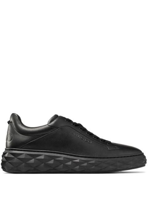 Diamond Maxi leather sneakers by JIMMY CHOO
