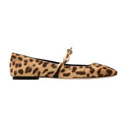 Diamond Tilda Flat leopard ballet flats by JIMMY CHOO